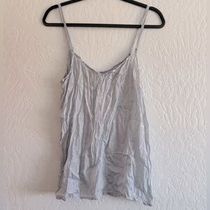 Bundle 3 for 50% off Deadstock 1980s-90s Italian Pale Icy Blue Silk & Rayon Cami